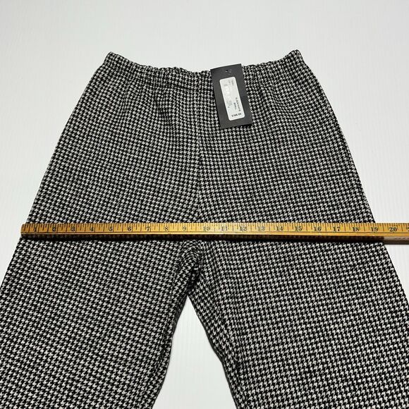 Bryn Walker Cotton Wool Houndstooth Crop Pant Knit Size S Small High Rise NWT - Picture 9 of 12